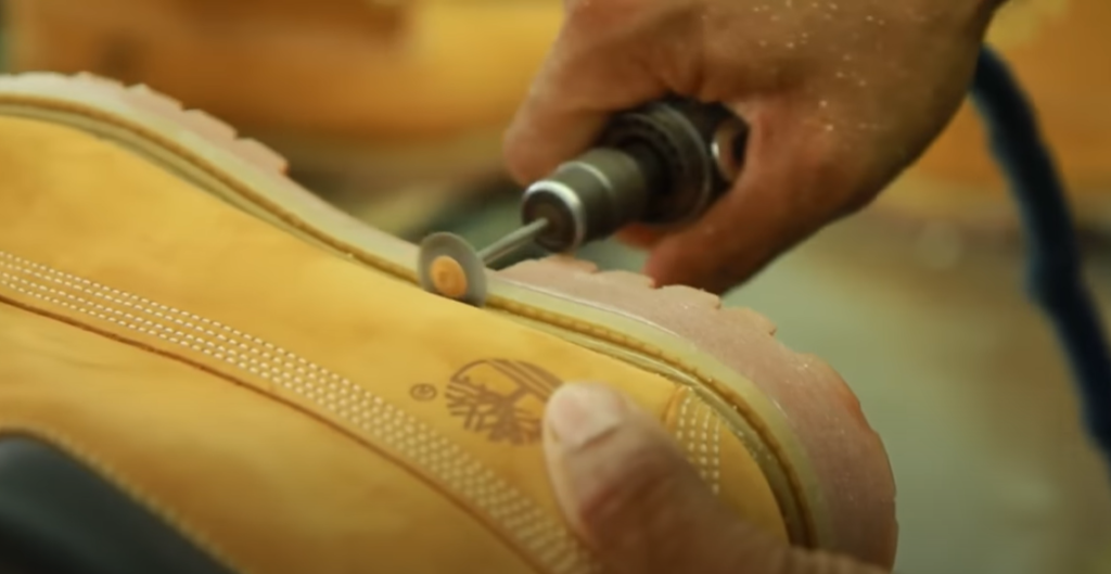 What are Timberland hiking boots made of?