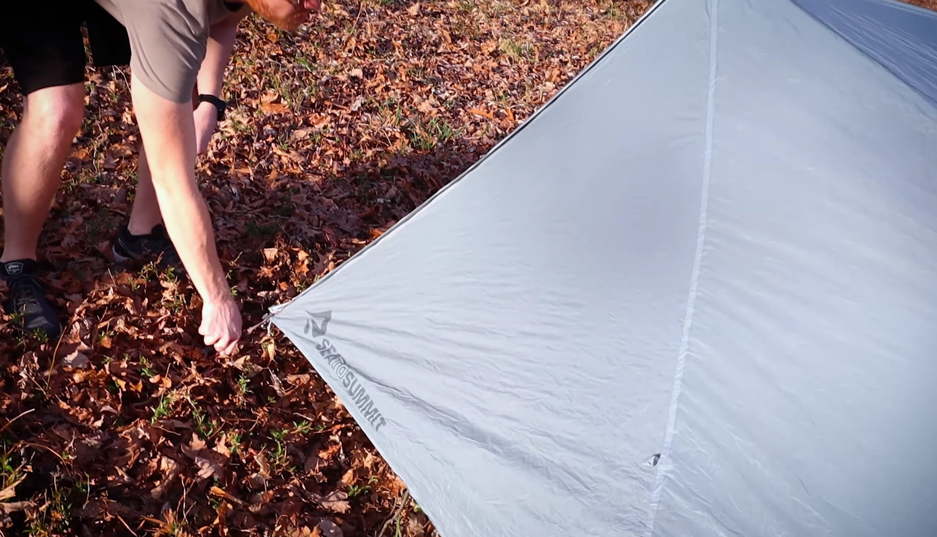 Take a sun break to dry off your tent